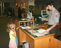 Junior Rangers being sworn in