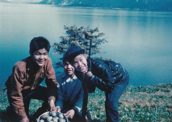 GLBA seagull egg harvest_0003 An old photo (from the 1960s) of a family collecting gull eggs.