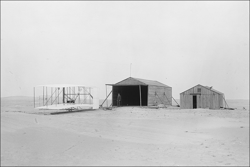 photo of two barns and an early airplane. Library of Congress, Prints and Photographs Division, LC-DIG-ppprs-00607) photo of two barns and an early airplane. Library of Congress, Prints and Photographs Division, LC-DIG-ppprs-00607)