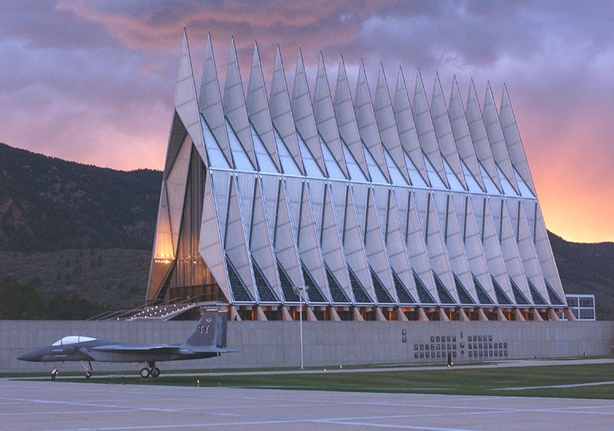 Building in the shape of an airplane. Building in the shape of an airplane.