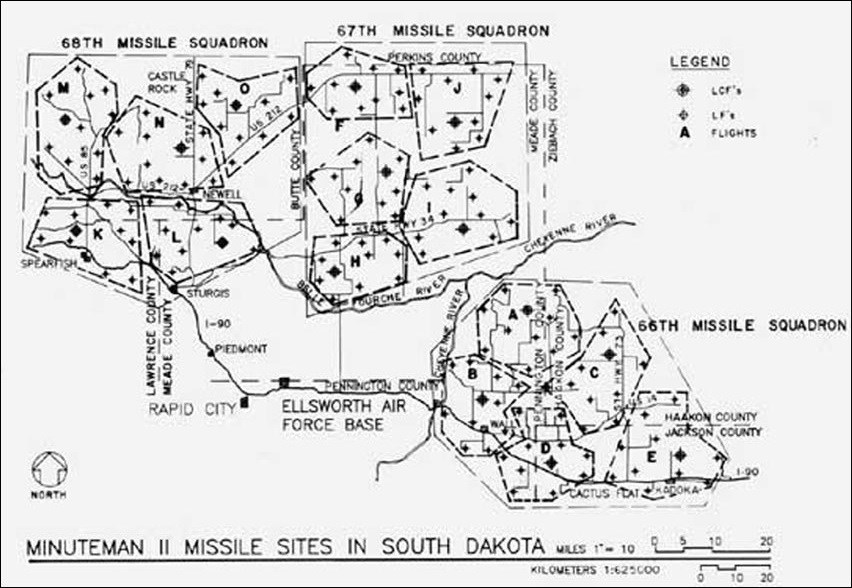 Map of 44th Missile Wing, Ellsworth Air Force Base. Map of 44th Missile Wing, Ellsworth Air Force Base.