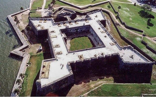 aerial view of fortress