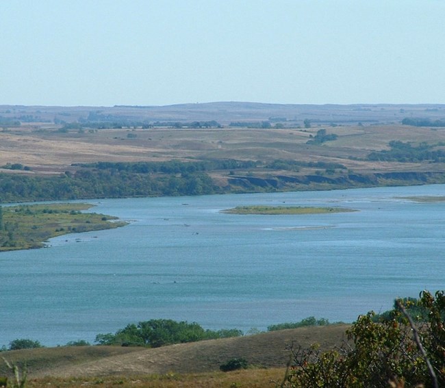 view of river from highpoint