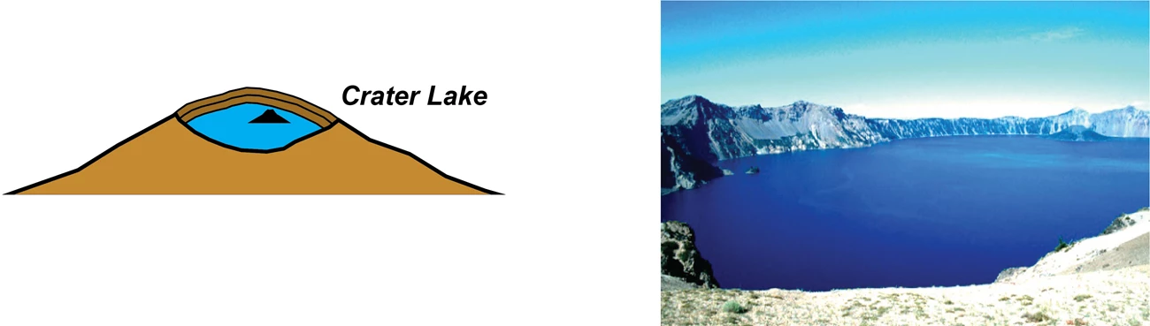 crater lake formation 5 of 5@10x illustration and painting of crater lake