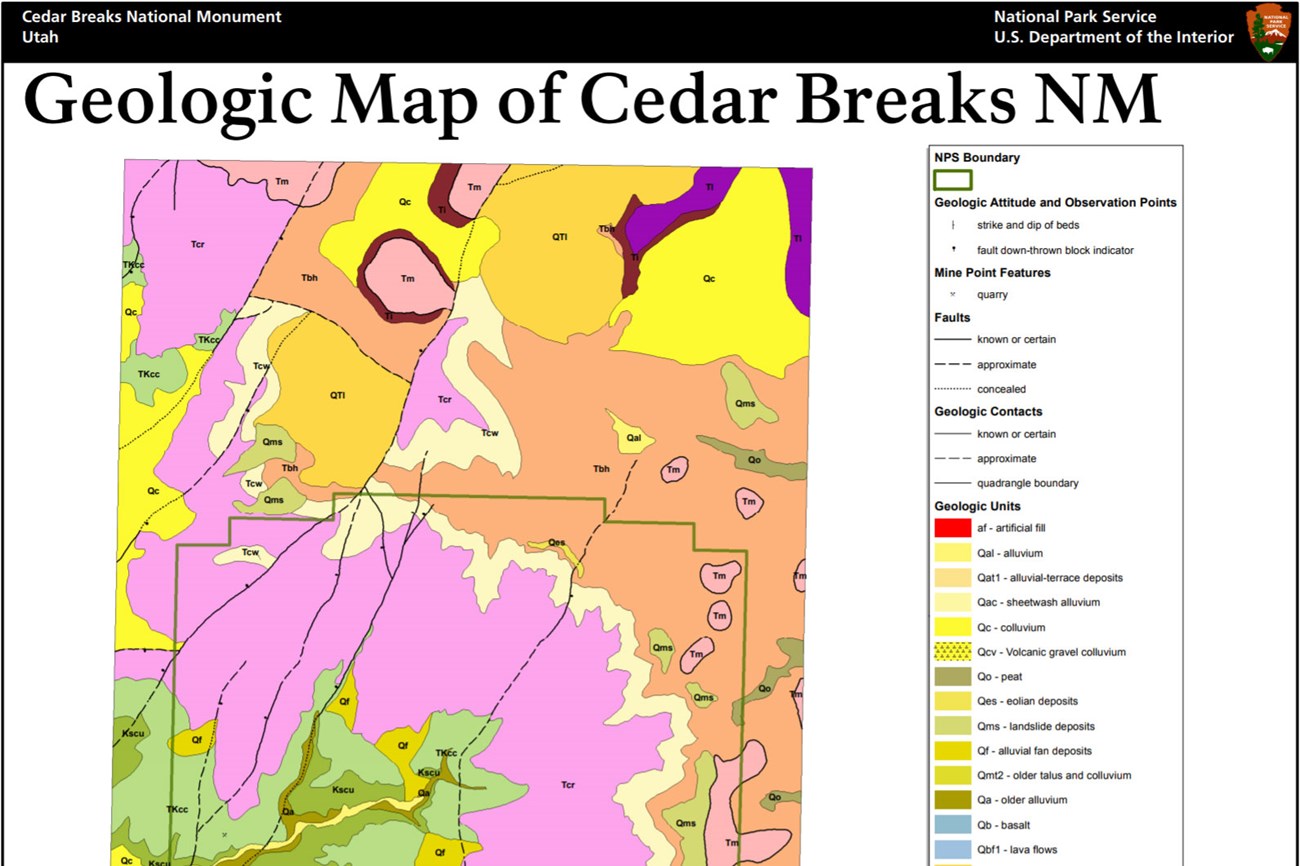 cedar breaks gri report cover with geologic amphitheater view