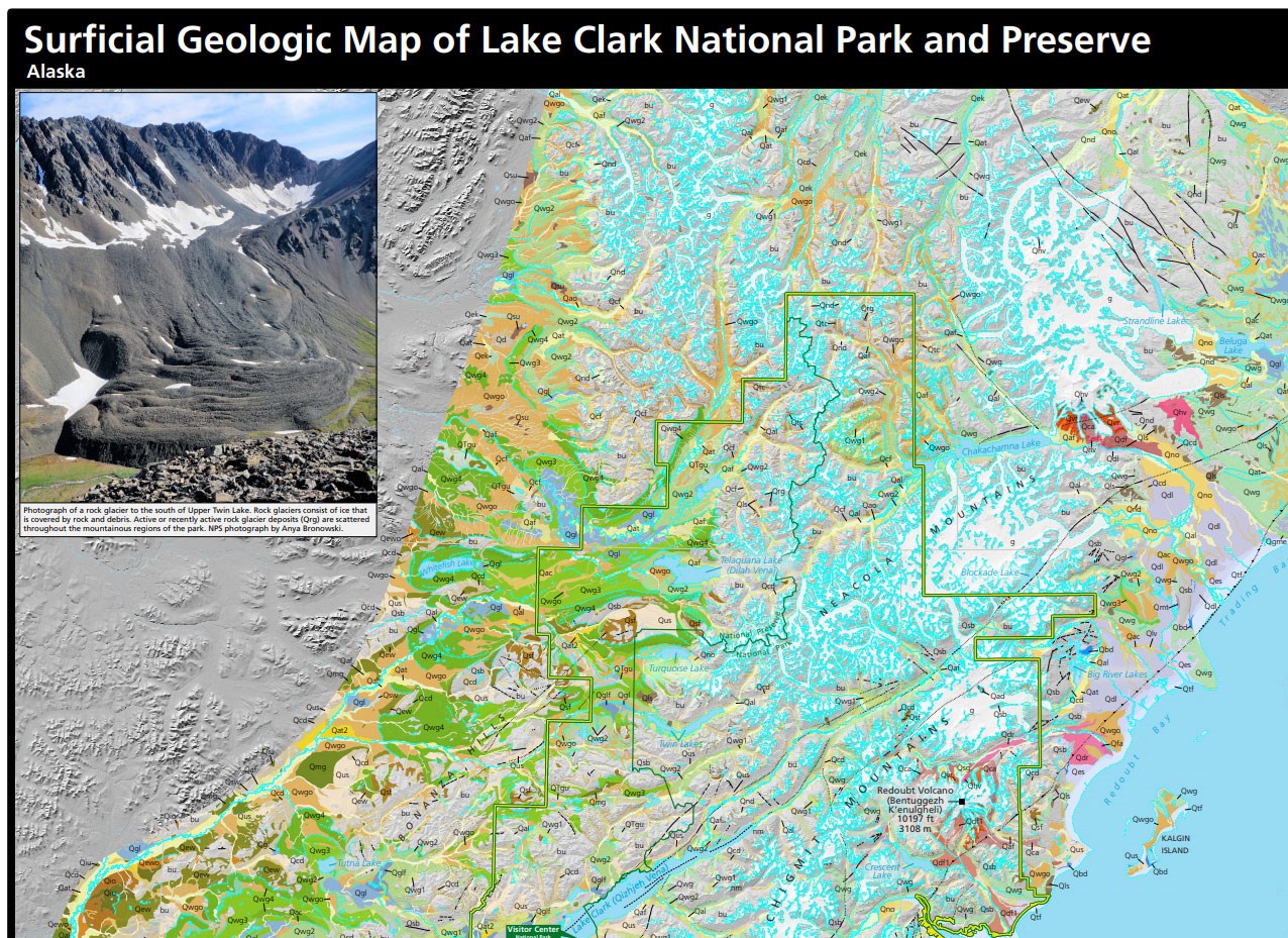 Surficial geologic map