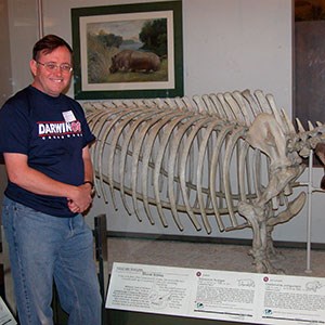 Prothero with skeleton