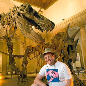 Prothero in museum