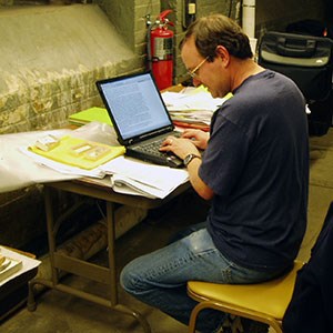 Prothero using computer