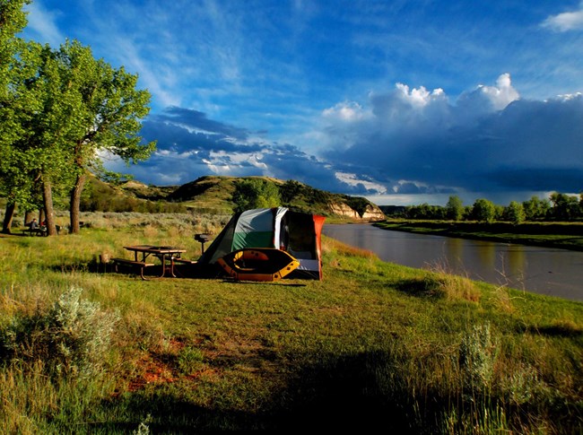 Tent in Cottonwood Campground