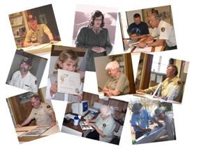 Volunteers at Casa Grande Ruins National Monument.