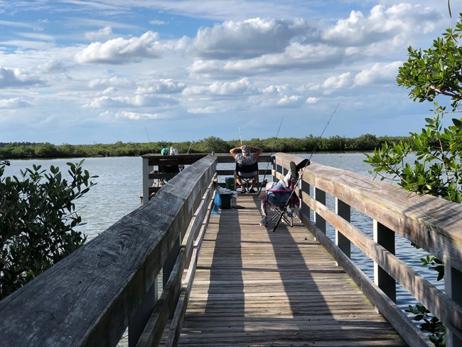 Fishing Dock at Apollo Parking #7.