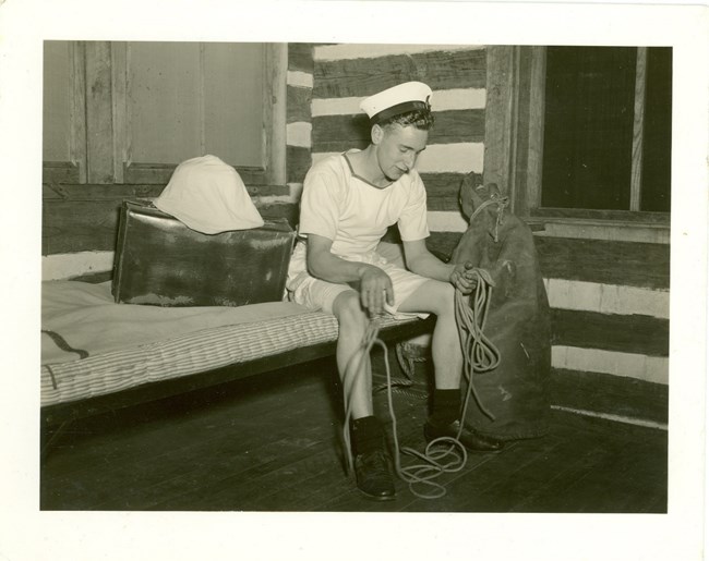 British Sailor in cabin