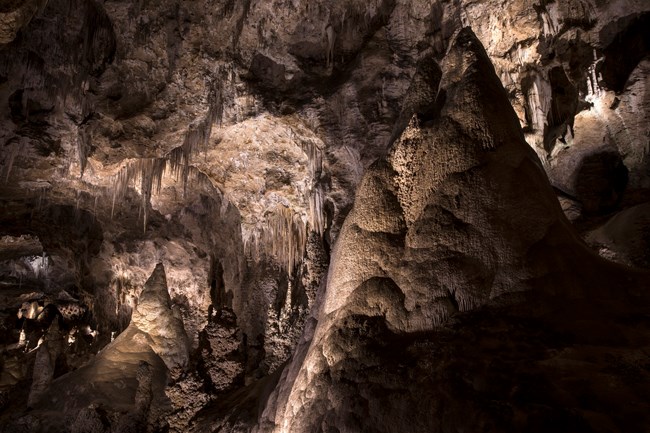 Cave formations in the Big Room.