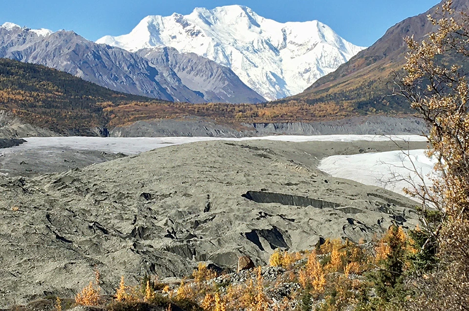 glaciated mountain peak