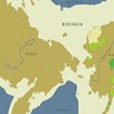Map of Beringia with NPS units highlighted in green. 