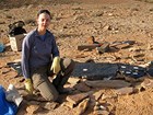 Clites doing fieldwork