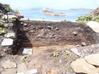 An archaeological site on a beautiful bay.