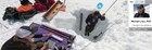 National Park Service scientists taking glacier depth measurements