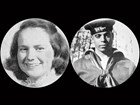 Two portraits: On left, a young white girl; right, a young uniformed African American sailor.