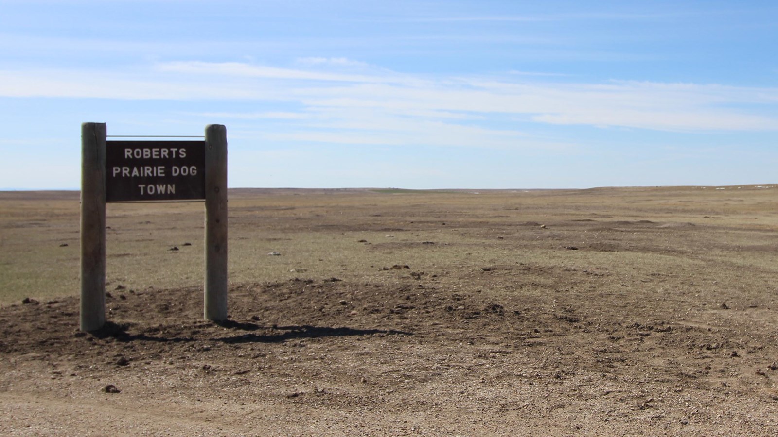 A wooden sign reads 