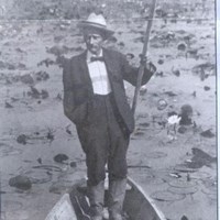 Walter Shaw in Boat