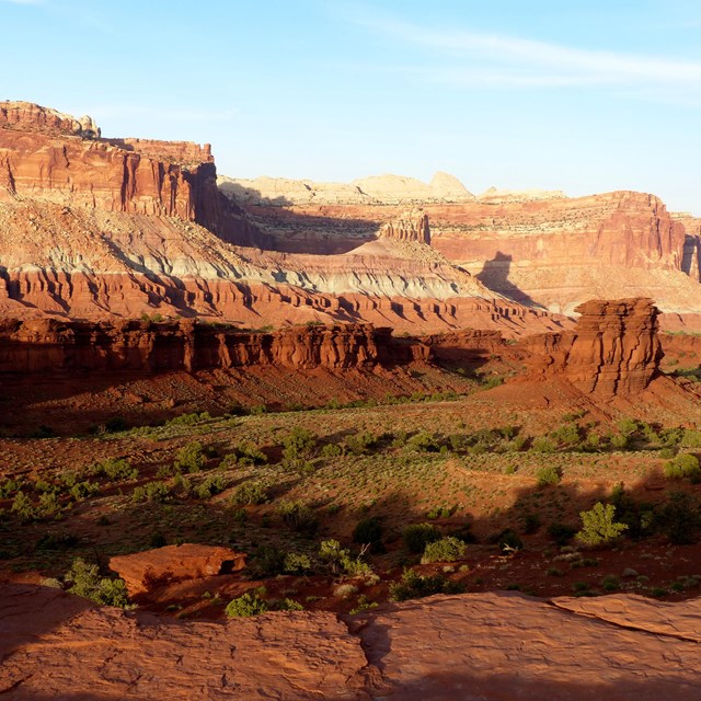 Canyonland vista at sunset