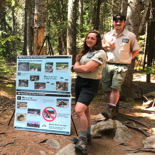 Summit Stewards educate the public on park ethics