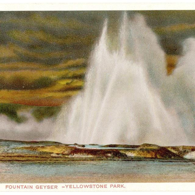 Fountain Geyser - Yellowstone Park