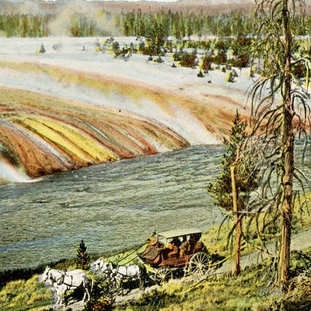 Excelsior Geyser Overflow - Yellowstone Park
