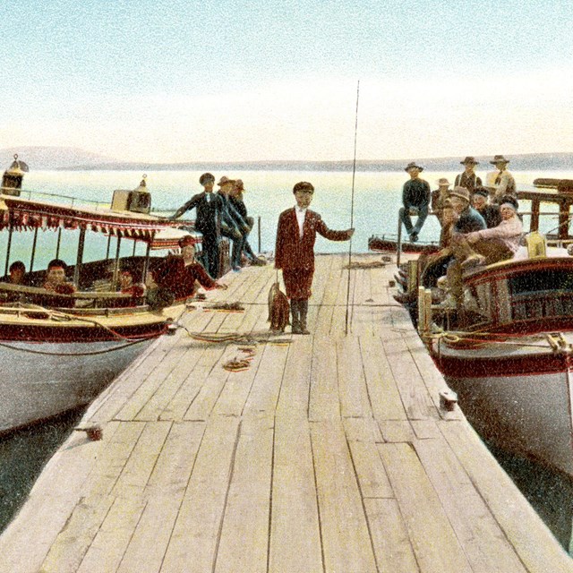 Boat Landing Near Lake Hotel - Yellowstone Park