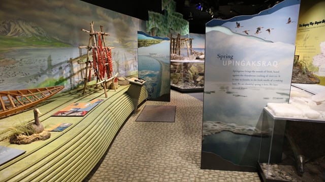 Inside exhibit at Northwest Arctic Heritage Center