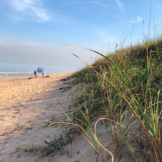 Hiking on the Beach