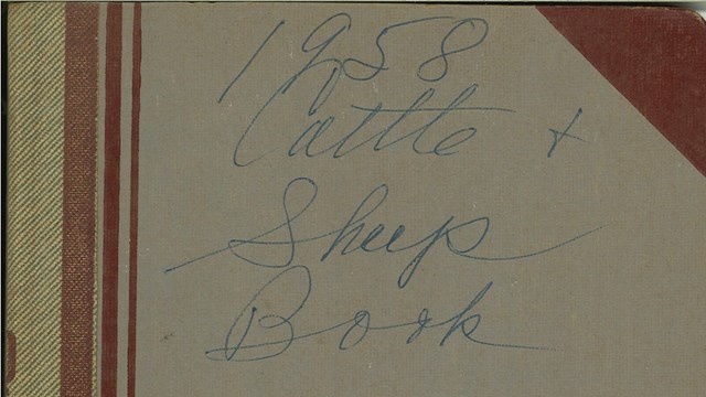 1958 cattle and sheep book