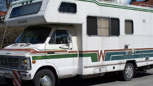 Classic American motor home