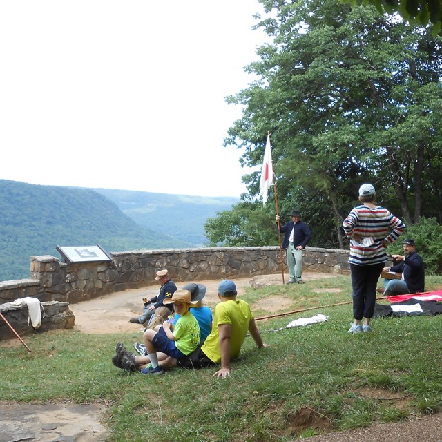 Living historians at Signal Point