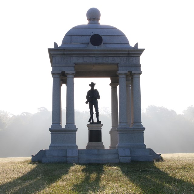 Florida monument at sunrise