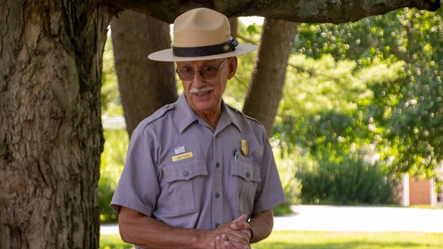 Park ranger portrait outside