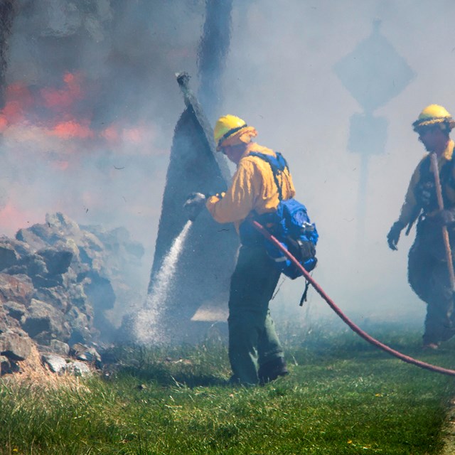 A prescribed fire at Gettysburg National Military Park 