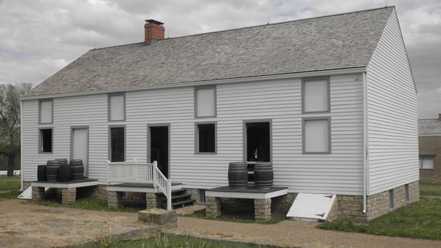 building with windows and doors and porches