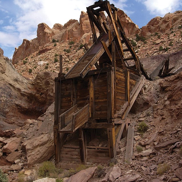 abandoned mine structure