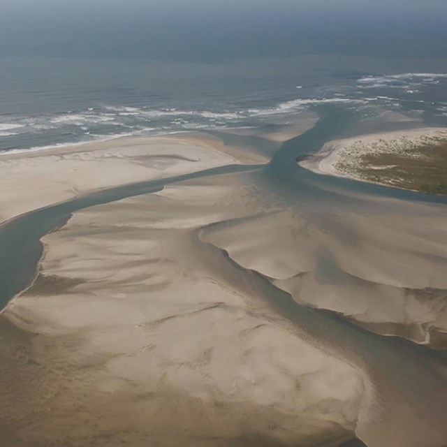 sandy beach inlet