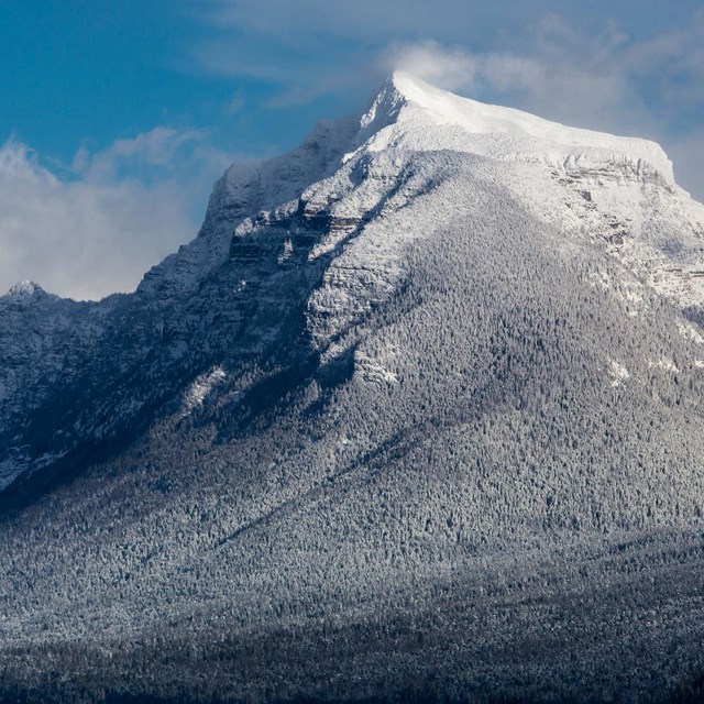 snow-covered peak