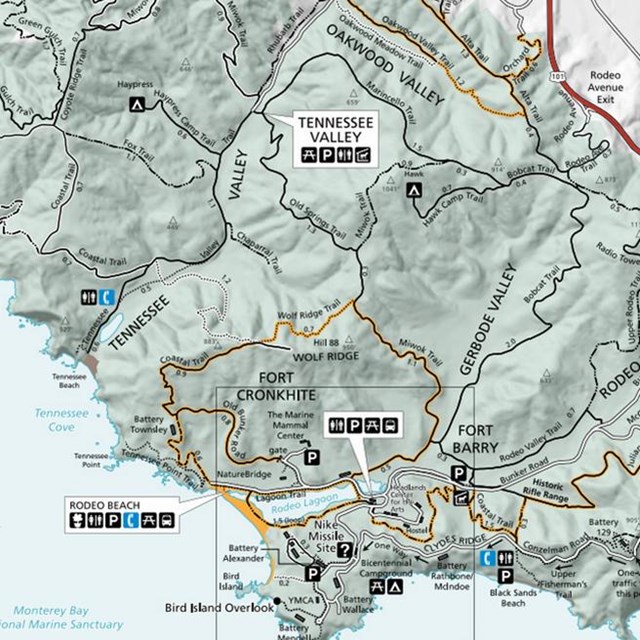 Map of Marin Headlands