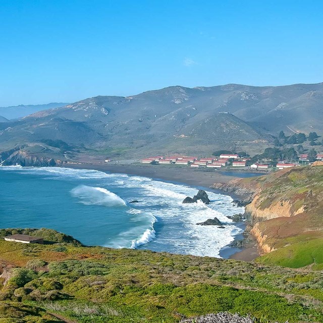 Fort Cronkhite beach and headlands coast line