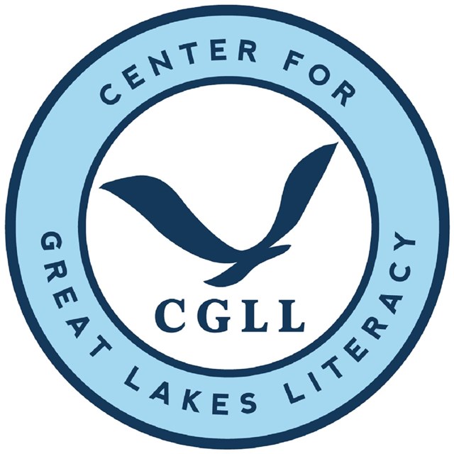 Circle logo with blue gull in middle and letter CGLL