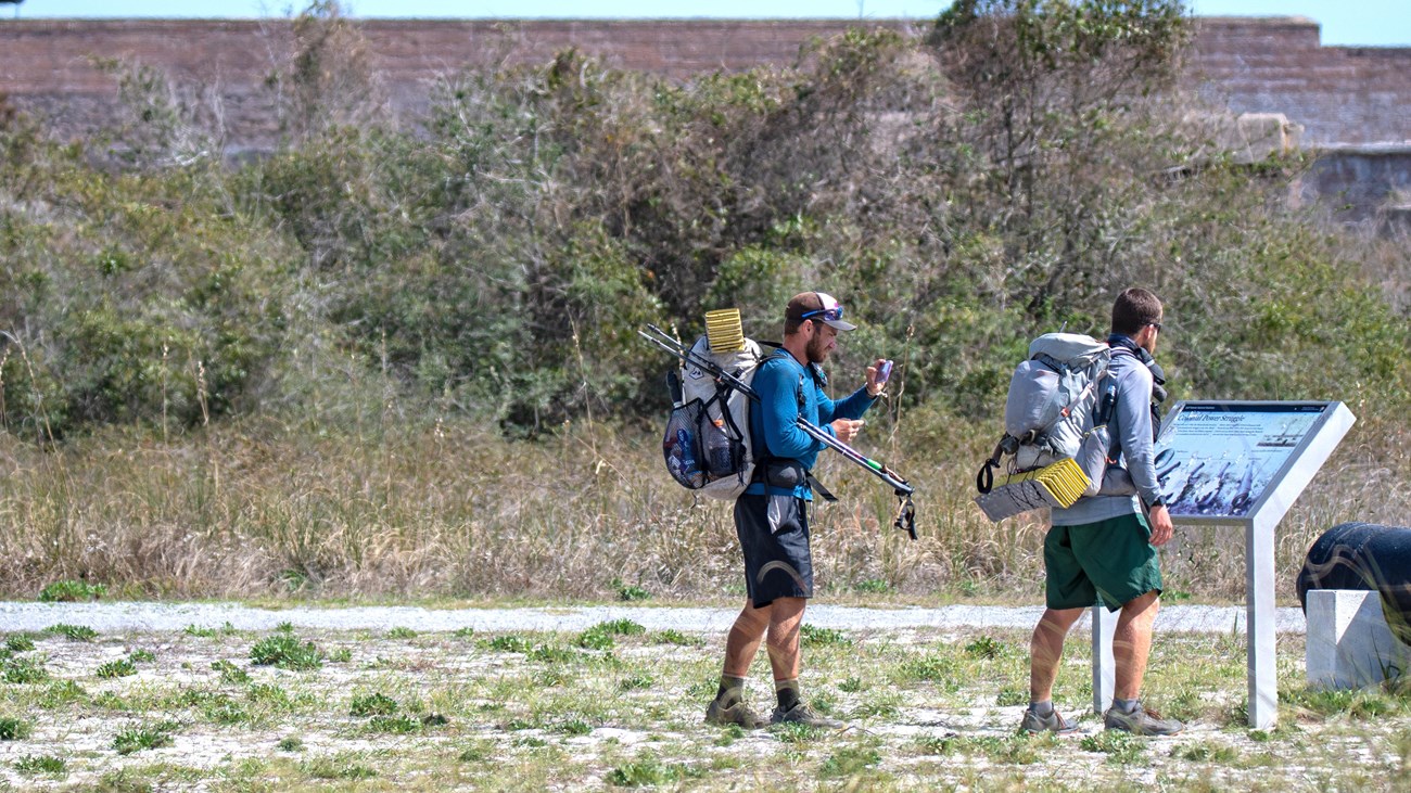 Hikers going on hike 