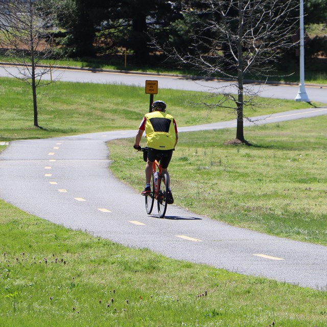 A person on a bike