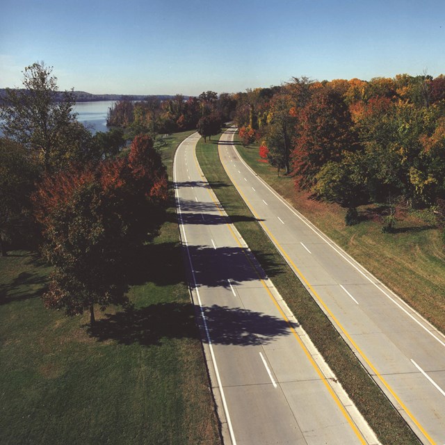 The parkway in fall