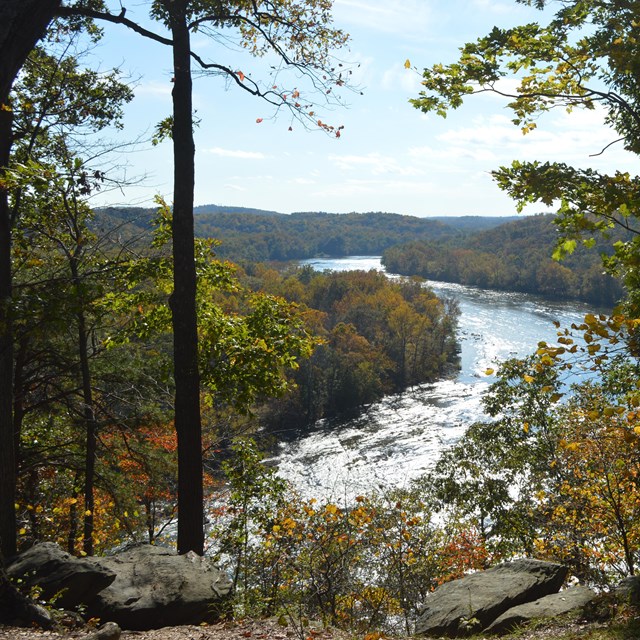 Viewpoint from the Murphy-Chambers Farm Trail of the Shenandoah River.